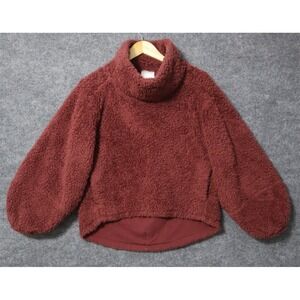 Lululemon Pullover Women S / XS Maroon Warmth Restore Fleece Sherpa Athleisure‎
